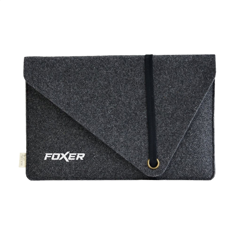 Recycled Felt Laptop Sleeve 14" - zwart