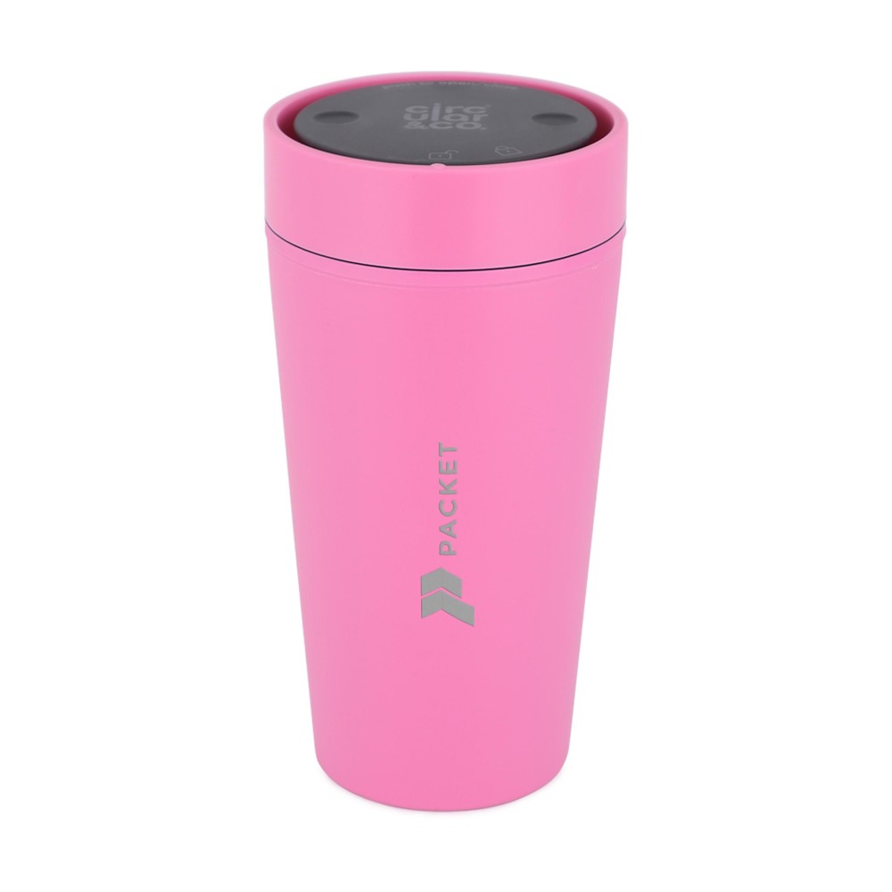 Circular&Co Recycled Bubblegum Coffee Cup 227 ml koffiebeker - roze
