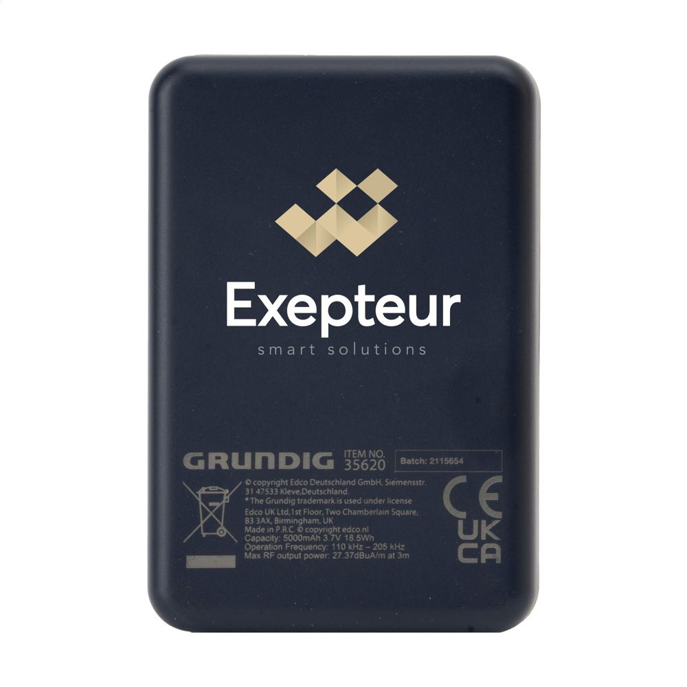 Grundig Wireless Magnetic Powerbank Mini 5000mAh